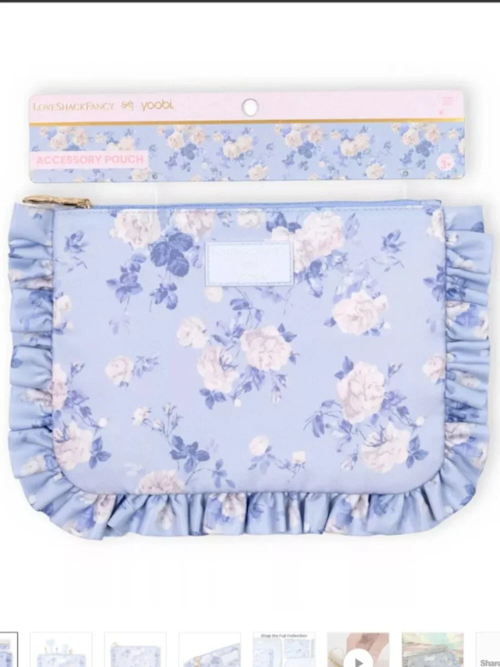 LoveShackFancy x Target - Yoobi Everblooming Rosettes Pencil Case with Ruffles
